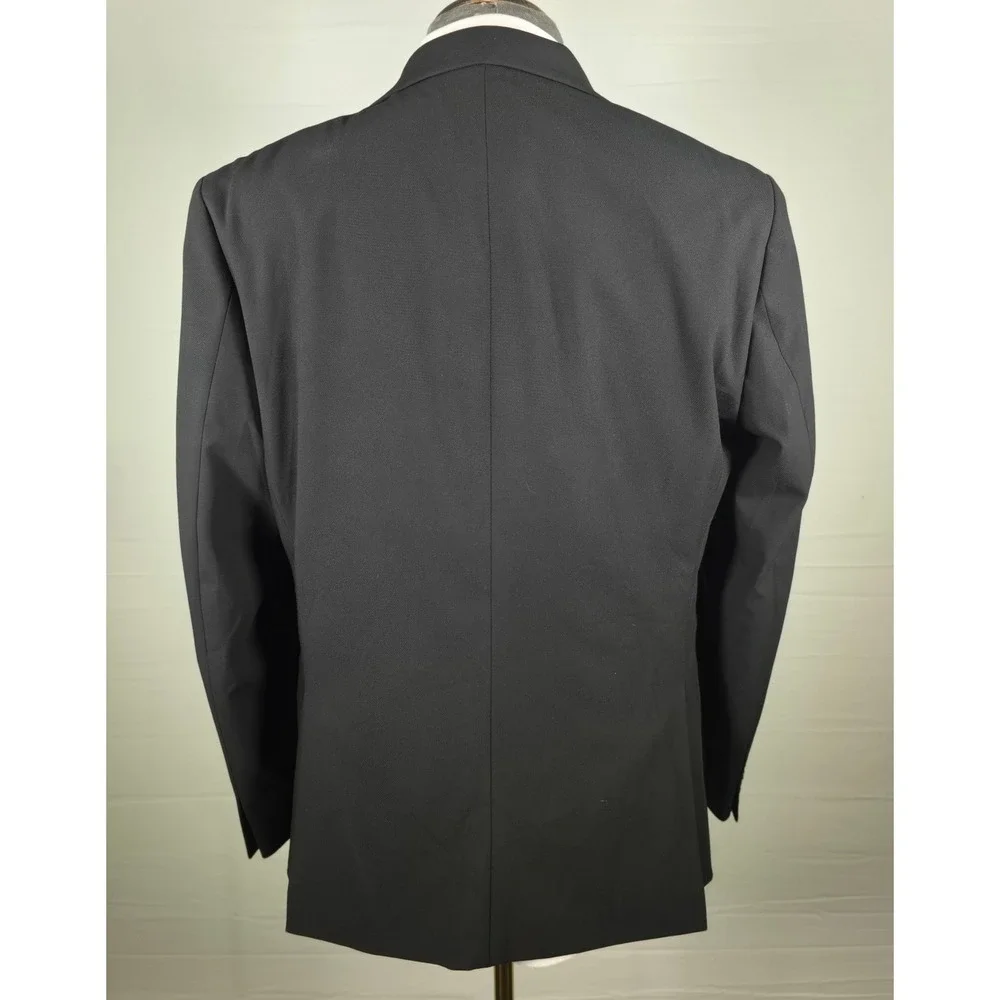 Michael Kors Mens Sport Coat Black 40R Business Casual Quiet Luxury Polished NWT
